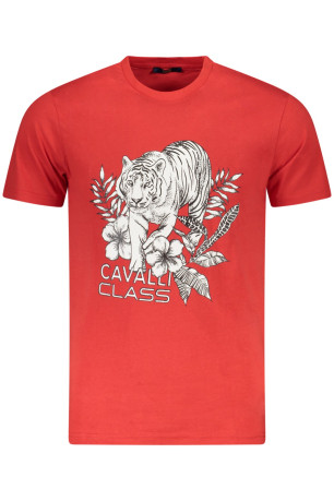 T-shirt manches courtes rouge Cavalli Class