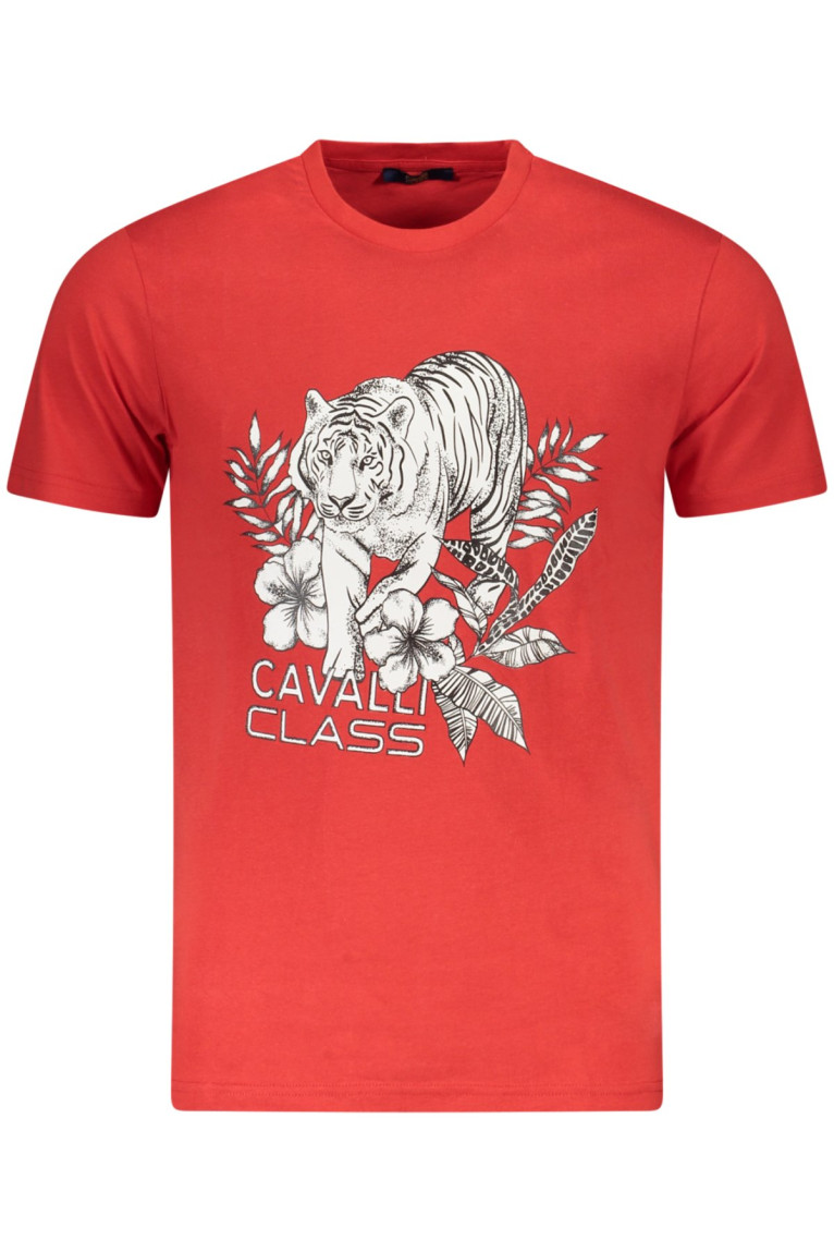 T-shirt manches courtes rouge Cavalli Class