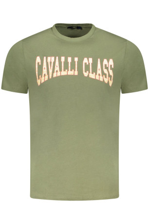 T-shirt manches courtes vert Cavalli Class