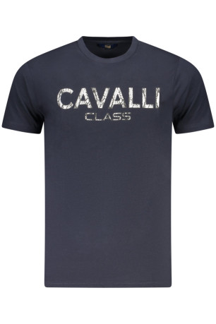 T-shirt manches courtes bleu Cavalli Class