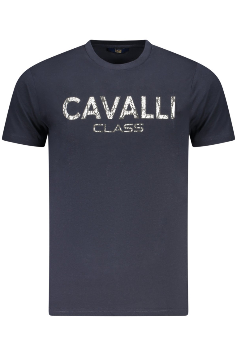 T-shirt manches courtes bleu Cavalli Class