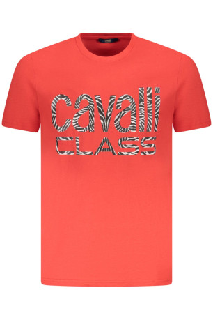 T-shirt manches courtes rouge Cavalli Class