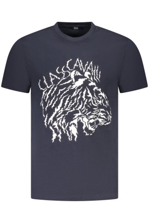 T-shirt manches courtes bleu Cavalli Class
