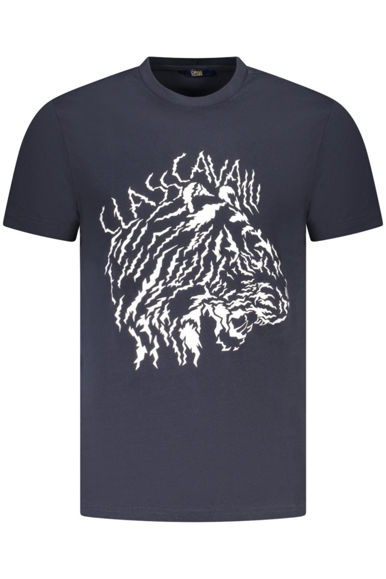 T-shirt manches courtes bleu Cavalli Class