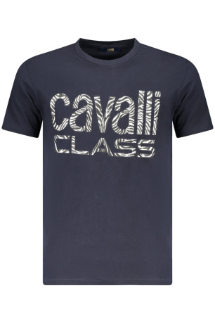 T-shirt manches courtes bleu Cavalli Class