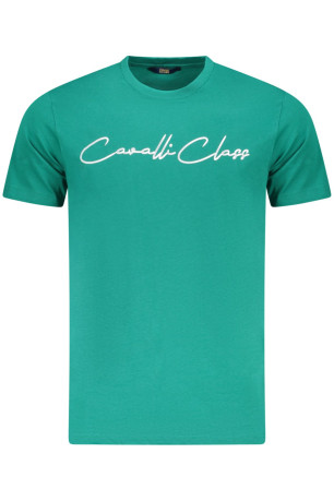 T-shirt manches courtes vert Cavalli Class