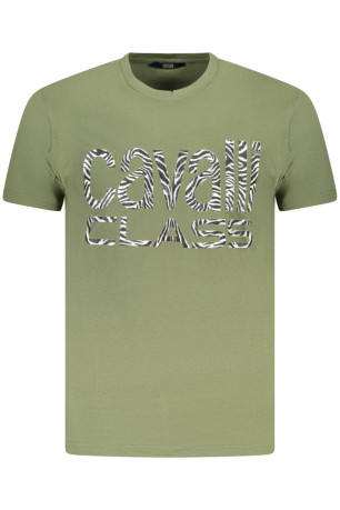 T-shirt manches courtes vert Cavalli Class