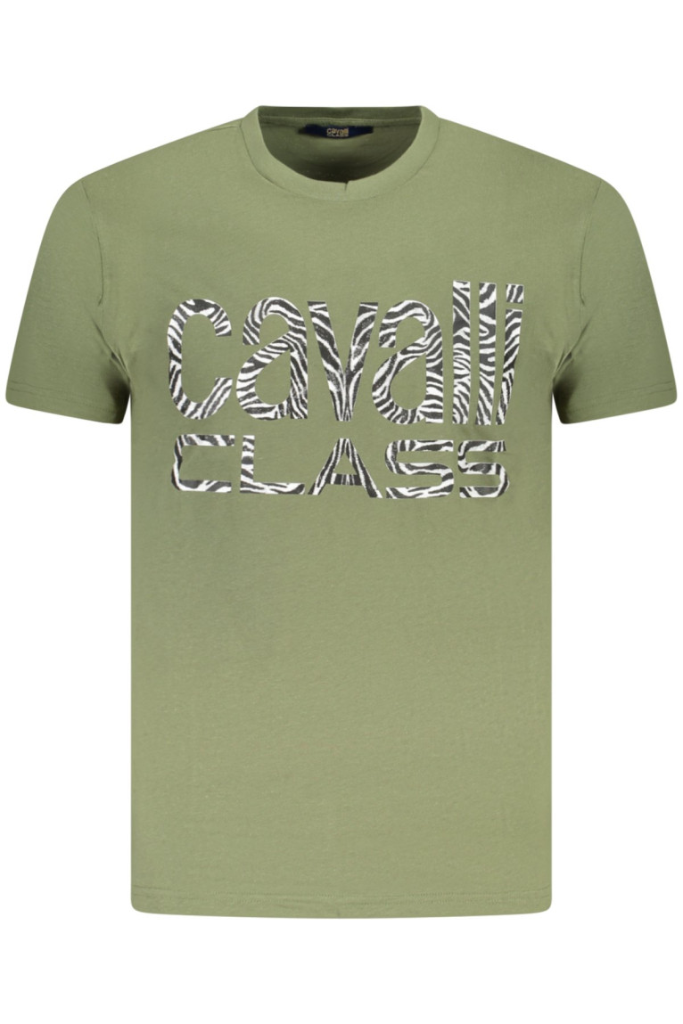 T-shirt manches courtes vert Cavalli Class