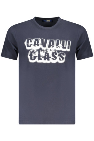 T-shirt manches courtes bleu Cavalli Class