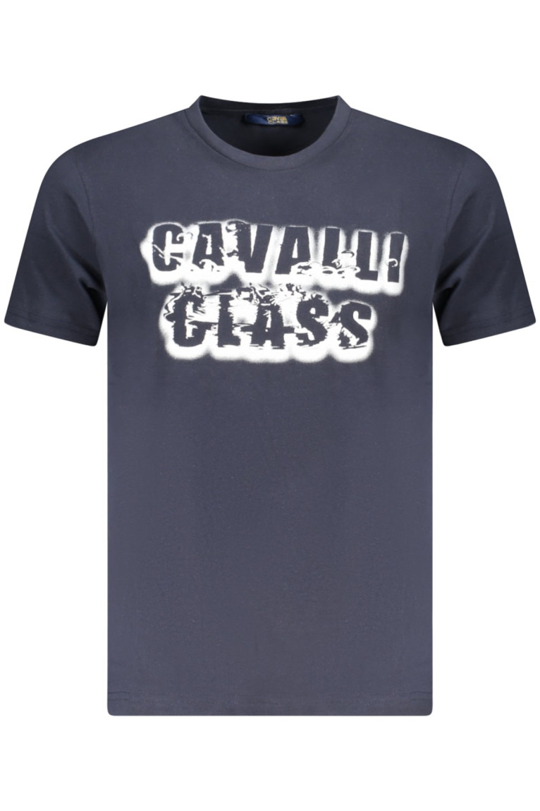 T-shirt manches courtes bleu Cavalli Class