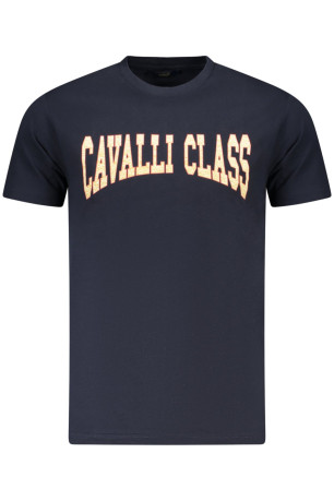 T-shirt manches courtes bleu Cavalli Class