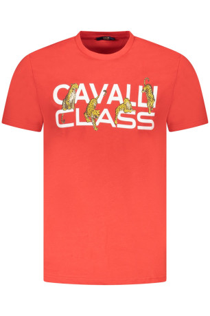 T-shirt manches courtes rouge Cavalli Class