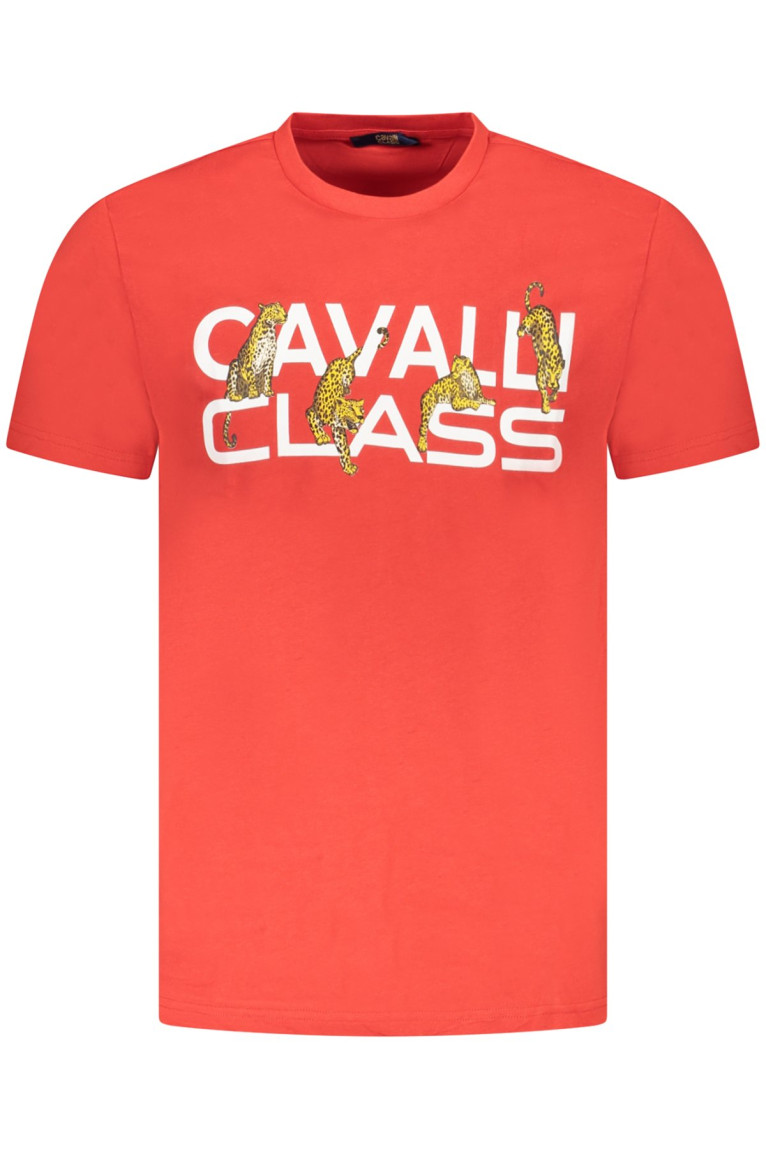 T-shirt manches courtes rouge Cavalli Class
