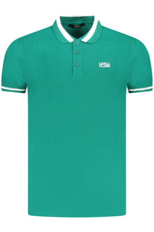 Polo manches courtes vert Cavalli Class