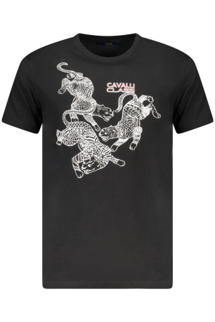 Polo manches courtes noir Cavalli Class