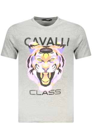 T-shirt manches courtes gris Cavalli Class