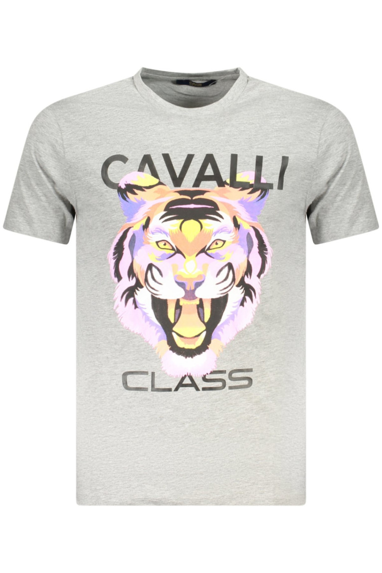 T-shirt manches courtes gris Cavalli Class
