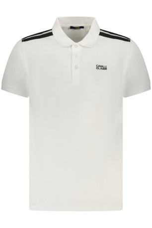 Polo manches courtes Blanc Cavalli Class