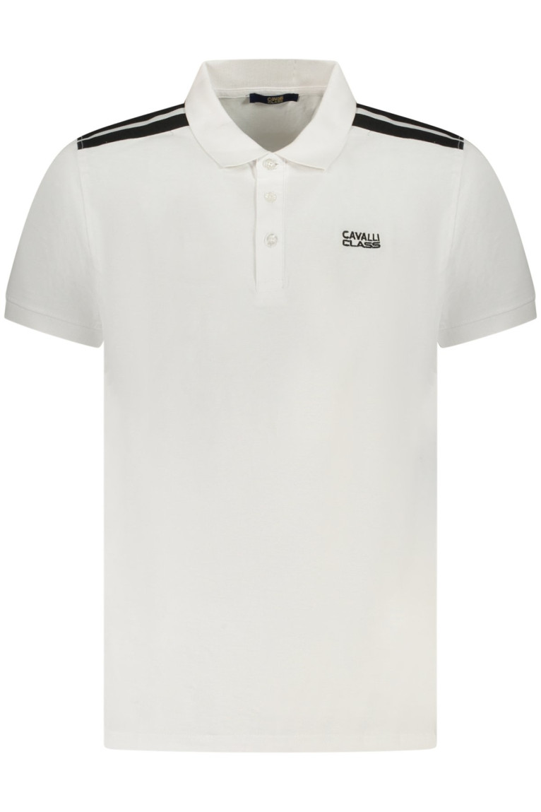 Polo manches courtes Blanc Cavalli Class