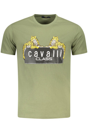 T-shirt manches courtes vert Cavalli Class