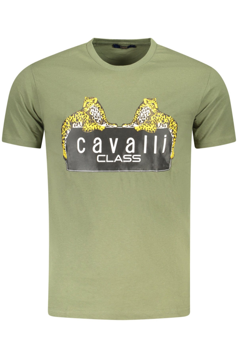 T-shirt manches courtes vert Cavalli Class