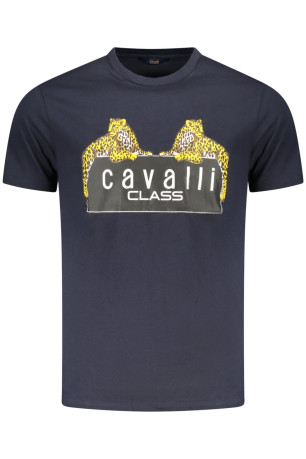 T-shirt manches courtes bleu Cavalli Class