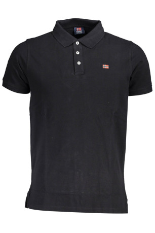 POLO MANCHES COURTES HOMME NORVEGE 1963 NOIR NORWAY 1963