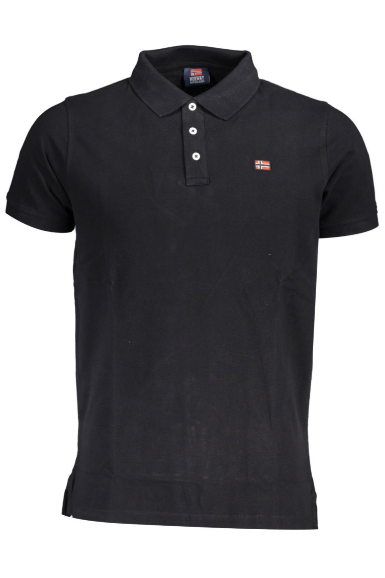 POLO MANCHES COURTES HOMME NORVEGE 1963 NOIR NORWAY 1963