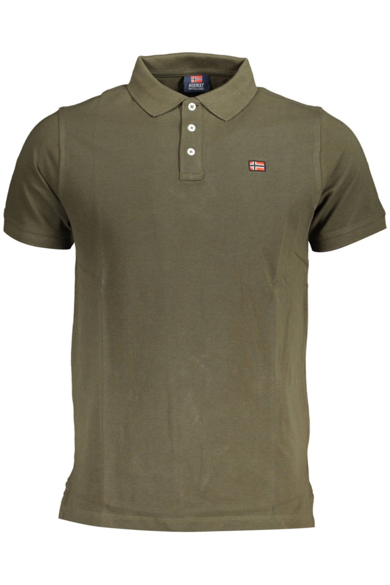 POLO HOMME NORVEGE 1963 VERT MANCHES COURTES NORWAY 1963