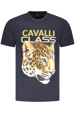 T-shirt manches courtes bleu Cavalli Class