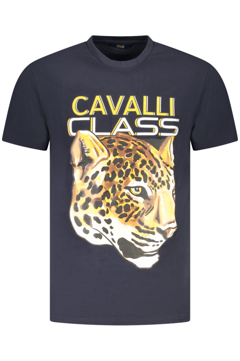 T-shirt manches courtes bleu Cavalli Class