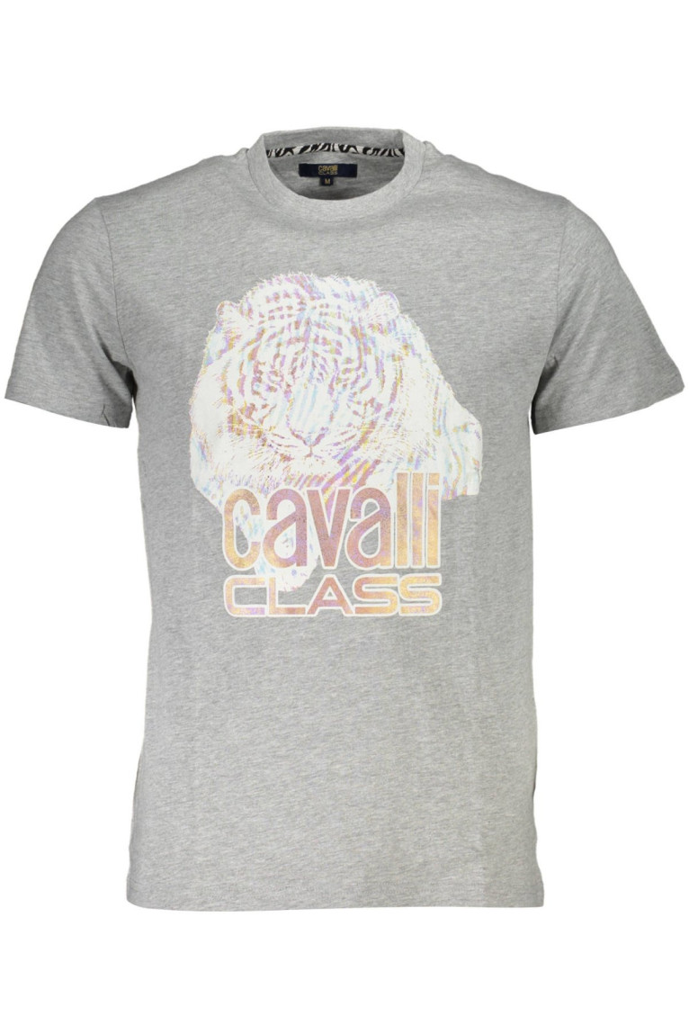 T-shirt manches courtes gris Cavalli Class