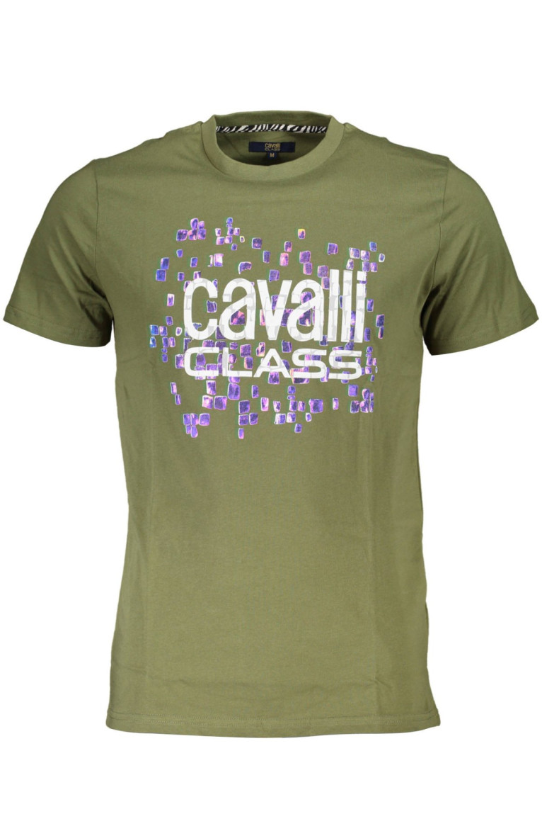 T-shirt manches courtes vert Cavalli Class