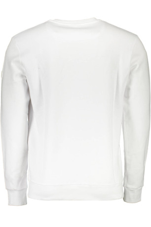 Sweat zippé manches longues blanc