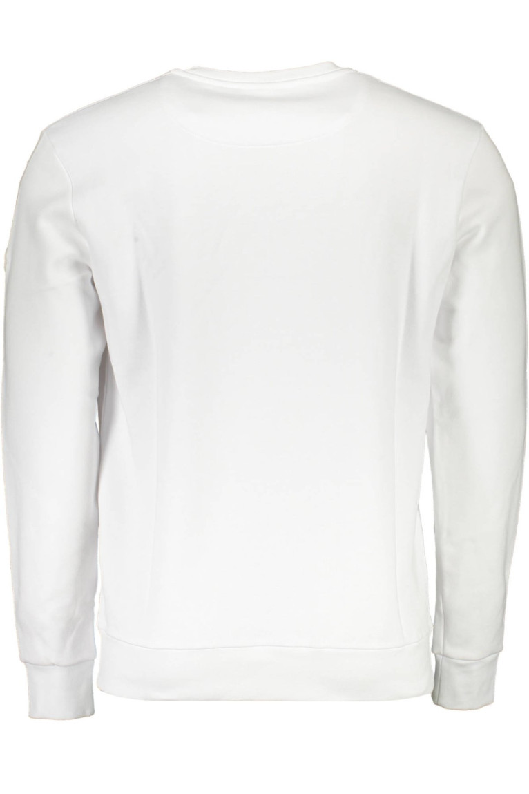 Sweat zippé manches longues blanc