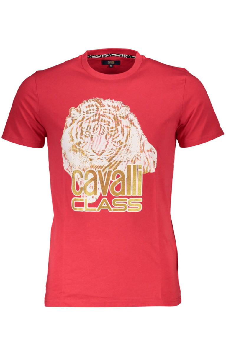 T-shirt manches courtes rouge Cavalli Class