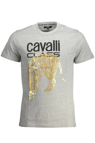 T-shirt manches courtes gris Cavalli Class