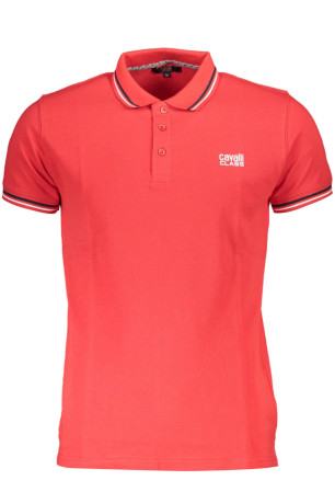 Polo manches courtes rouge Cavalli Class