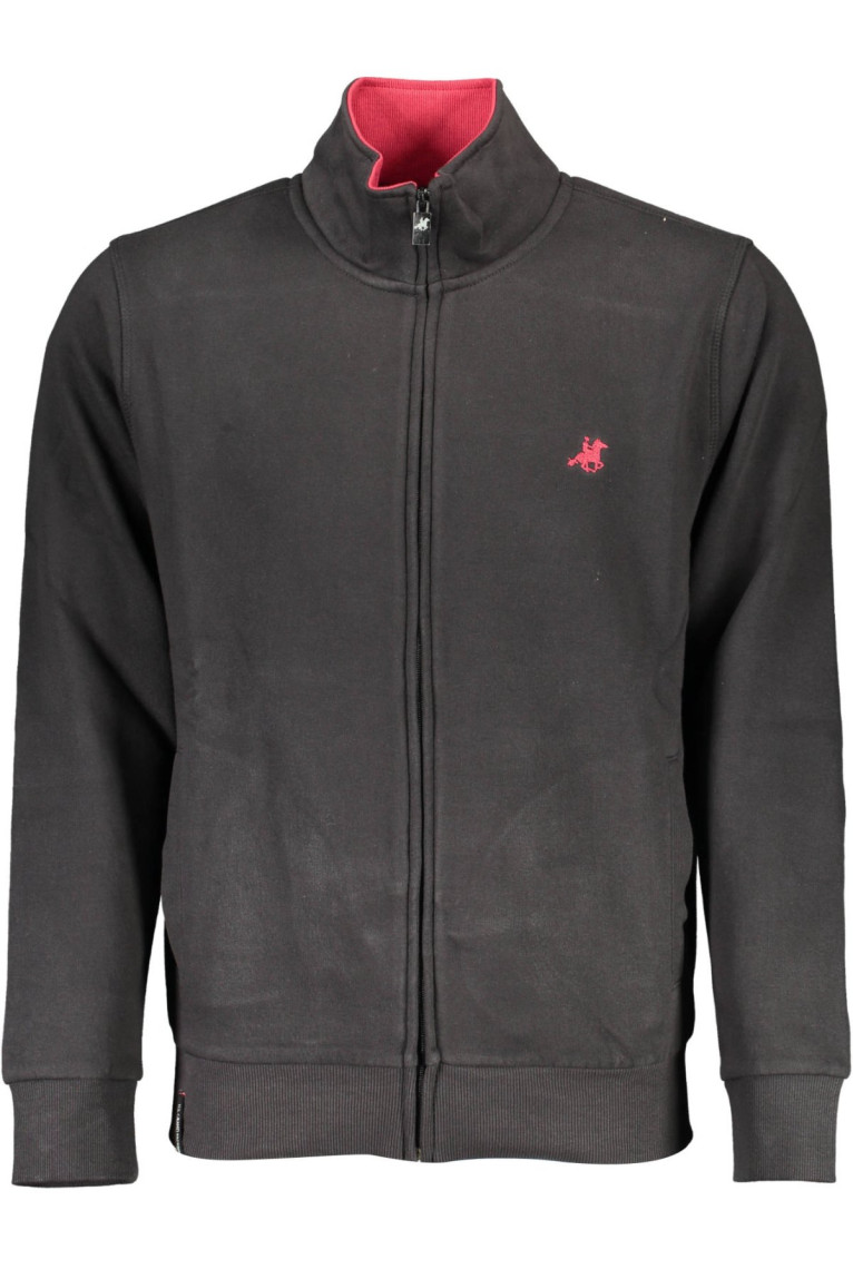 SWEAT-SHIRT NOIR À FERMETURE ÉCLAIR POUR HOMME US GRAND POLO U.s. grand polo