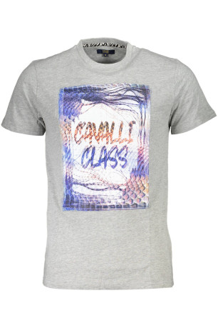 T-shirt manches courtes gris Cavalli Class