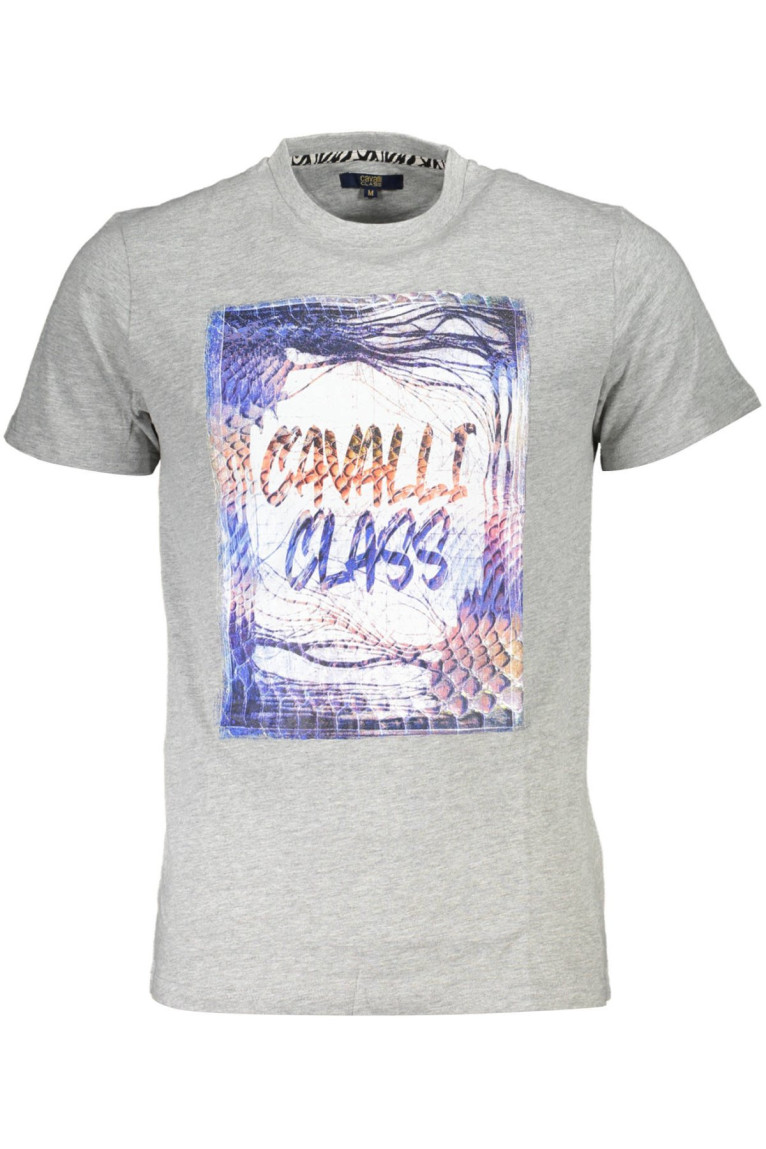 T-shirt manches courtes gris Cavalli Class