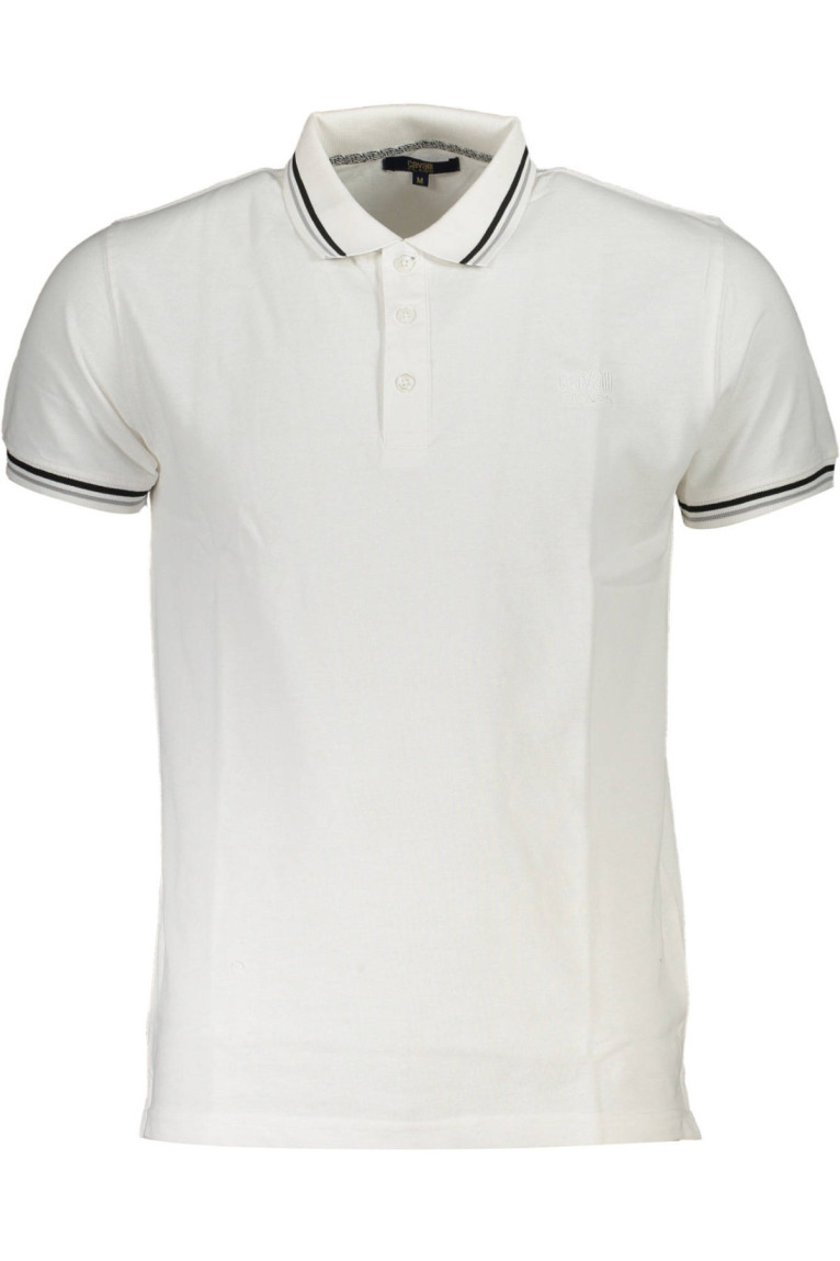 Polo manches courtes blanc Cavalli Class