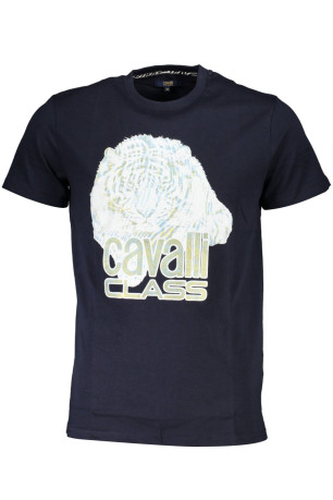 T-shirt manches courtes bleu Cavalli Class