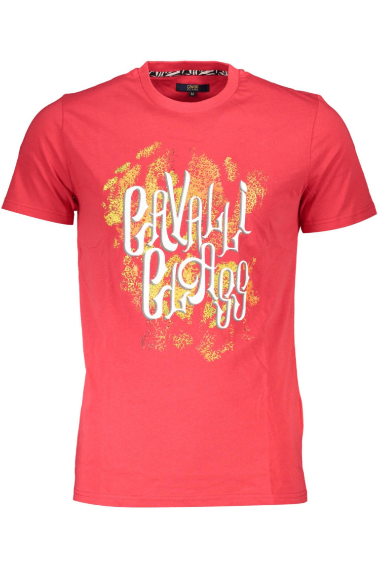 T-shirt manches courtes rouge Cavalli Class
