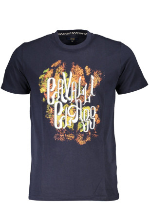 T-shirt manches courtes bleu Cavalli Class