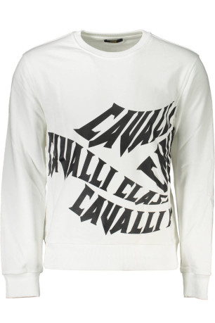 Sweat manches longues blanc Cavalli Class