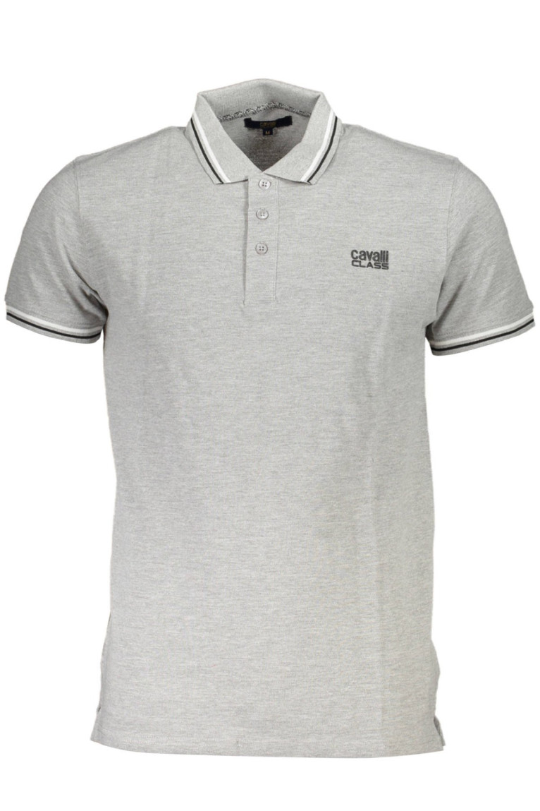 Polo manches courtes gris Cavalli Class