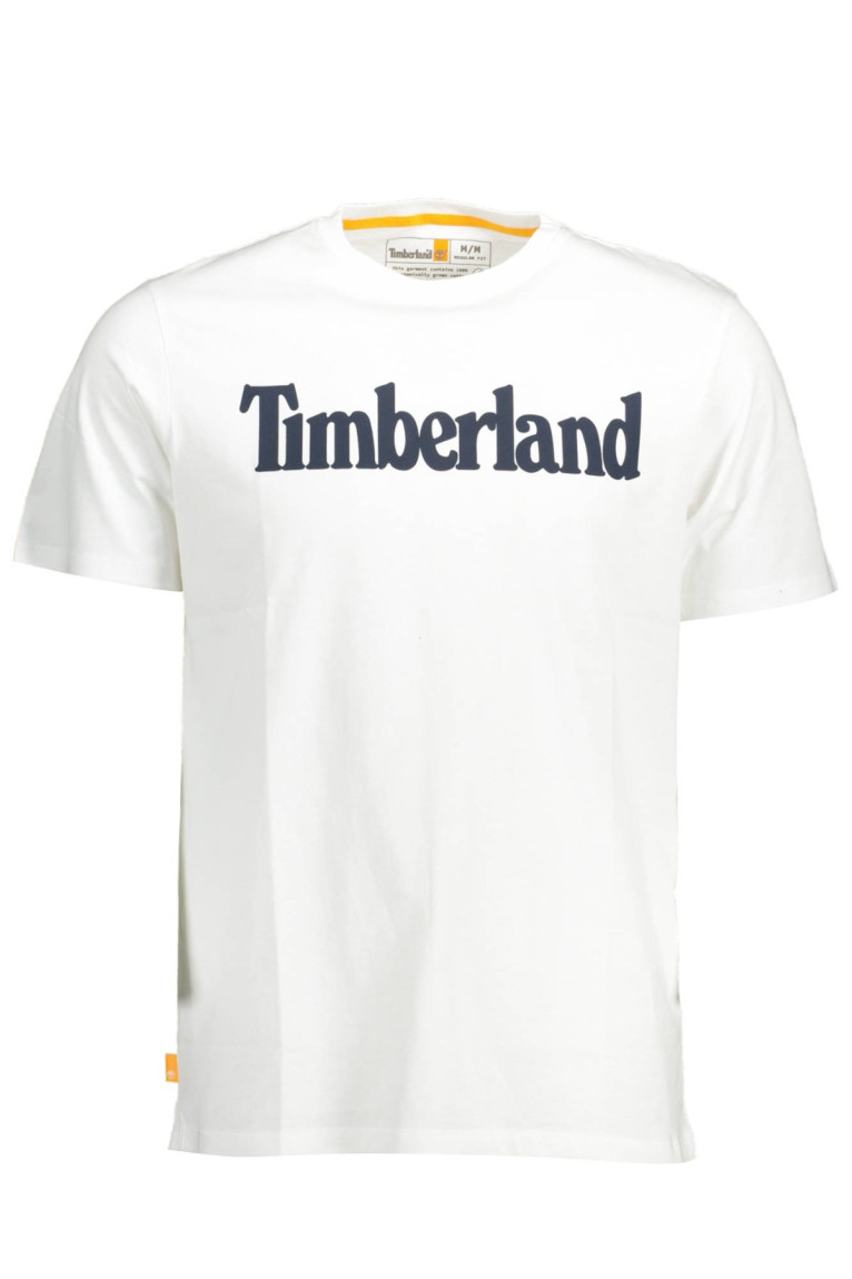 T-shirt à manches courtes en coton blanc Timberland