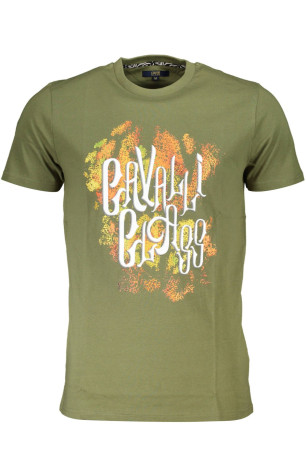 T-shirt manches courtes vert Cavalli Class