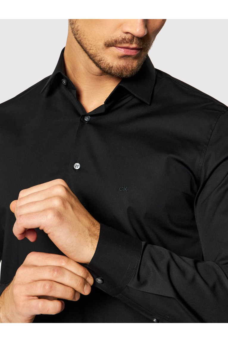 Chemise unie stretch slim fit Calvin klein